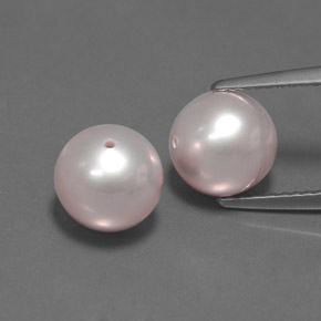 Perla naturale rosa da  ct, sfera / palla, opaco