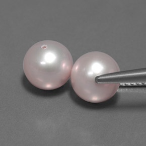 Perla naturale rosa da  ct, sfera / palla, opaco