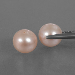 Perla naturale rosa da  ct, sfera / palla, opaco