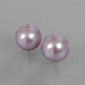 Gemme di Perla Rosa grigiastro naturale da 6.11 ct, Sfera, Opaco