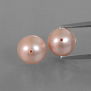 Perla naturale rosa da  ct, sfera / palla, opaco