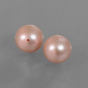 Perla naturale rosa da  ct, sfera / palla, opaco