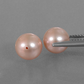 Perla naturale rosa da  ct, sfera / palla, opaco