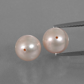 Gemme di Perla Arancione chiaro naturale da 6.24 ct, Sfera, Opaco