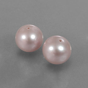 Gemme di Perla Rosa argento naturale da  ct, Sfera, Opaco