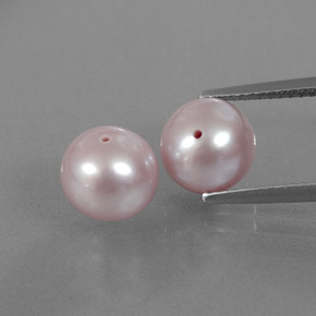 Perla naturale rosa da  ct, sfera / palla, opaco