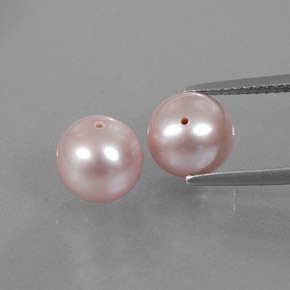 Perla naturale rosa da  ct, sfera / palla, opaco