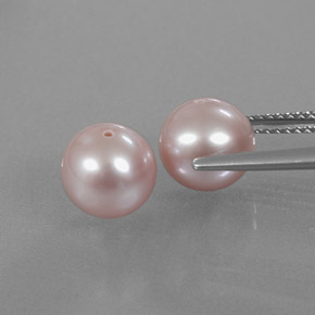 Perla naturale rosa da  ct, sfera / palla, opaco