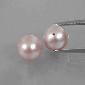 Perla naturale rosa da  ct, sfera / palla, opaco