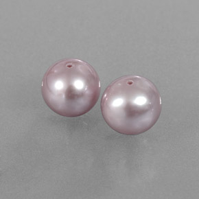 Perla naturale rosa da 6,22 ct, sfera / palla, opaco