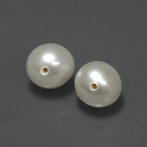 Perla naturale crema da  ct, sfera / palla, opaco