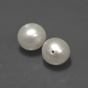 Perla naturale crema da  ct, sfera / palla, opaco