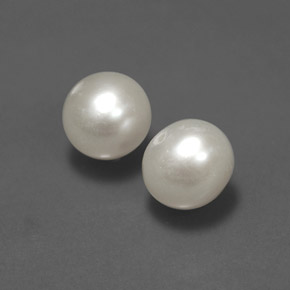 Perla naturale crema da  ct, sfera / palla, opaco