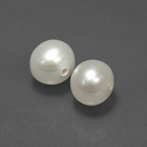 Perla naturale crema da  ct, sfera / palla, opaco