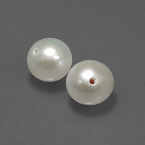 Perla naturale crema da  ct, sfera / palla, opaco