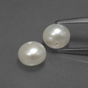 Perla naturale crema da  ct, sfera / palla, opaco