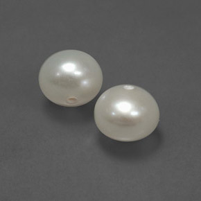 Perla naturale crema da  ct, sfera / palla, opaco