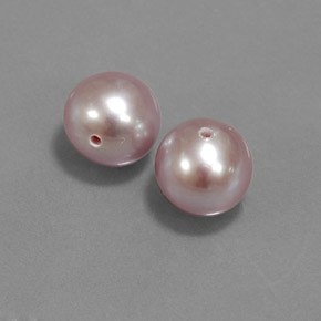 Gemme di Perla Rosa grigiastro naturale da 5.47 ct, Sfera, Opaco