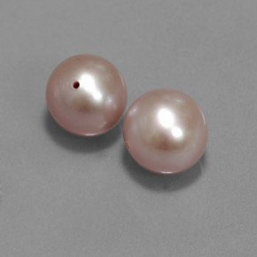 Gemme di Perla Rosa argento naturale da  ct, Sfera, Opaco