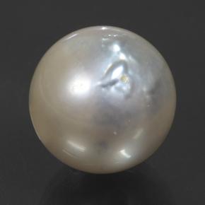 Perla Argento naturale da 14.54 ct, Sfera, Opaco