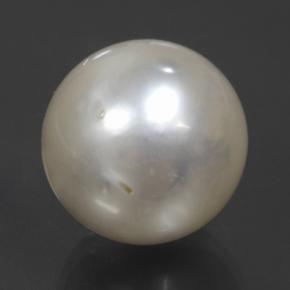 Perla Argento naturale da 14.54 ct, Sfera, Opaco
