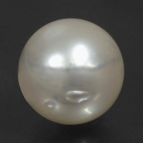 Perla Grigio chiaro naturale da 12.39 ct, Sfera, Opaco
