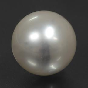 Perla Grigio chiaro naturale da 12.39 ct, Sfera, Opaco