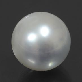 Perla Argento naturale da 11.88 ct, Sfera, Opaco