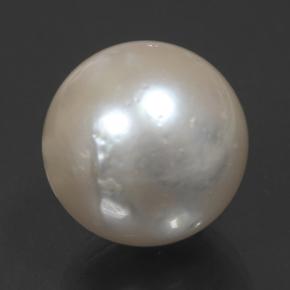 Perla naturale crema da 14,32 ct, sfera / palla, opaco