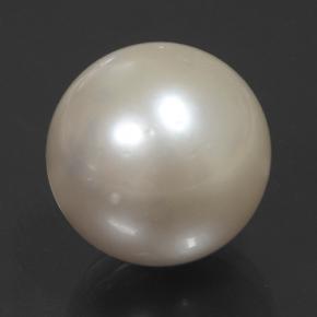 Perla naturale crema da 14,32 ct, sfera / palla, opaco