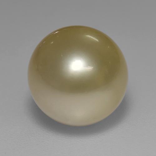 Perla Dorato naturale da 7.70 ct, Sfera, Opaco