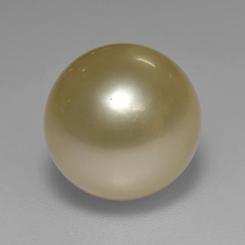 Perla Dorato naturale da 7.70 ct, Sfera, Opaco