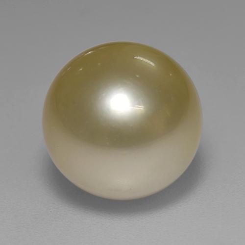 Perla Dorato naturale da 7.70 ct, Sfera, Opaco