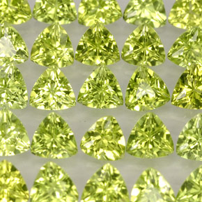 Peridoto naturale verde da  ct, trillion, VVS-VS