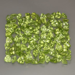 Peridoto naturale verde da  ct, trillion, VVS-VS