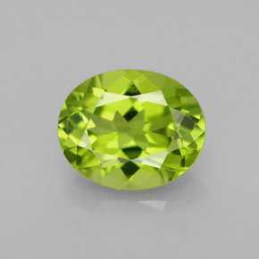 Peridoto naturale verde da 2,19 ct, taglio ovale, VS