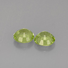 Peridoto naturale verde da  ct, taglio rotondo, VVS-VS