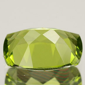 Peridoto naturale verde da 1,45 ct, taglio a cuscino, VVS-VS