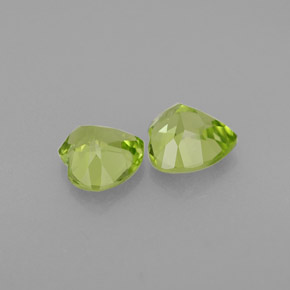 Peridoto naturale verde da  ct, a forma di cuore, VS