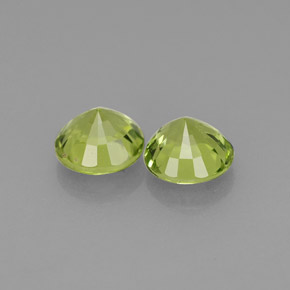 Peridoto naturale verde da  ct, taglio rotondo, VS