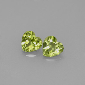 Peridoto naturale verde da  ct, a forma di cuore, VS