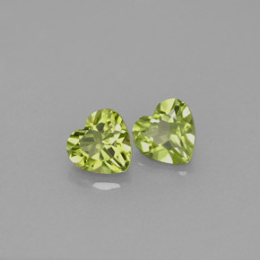 Peridoto naturale verde da  ct, a forma di cuore, VS