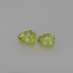 Peridoto naturale verde da  ct, a forma di cuore, VS