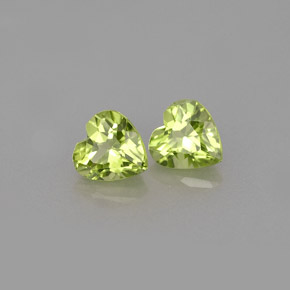 Peridoto naturale verde da  ct, a forma di cuore, VS
