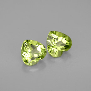 Peridoto naturale verde da  ct, a forma di cuore, VS