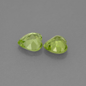 Peridoto naturale verde da  ct, a forma di cuore, VS