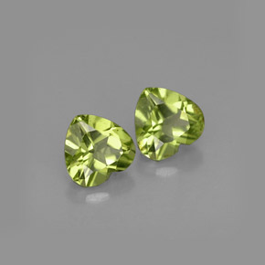 Peridoto naturale verde da  ct, a forma di cuore, VS