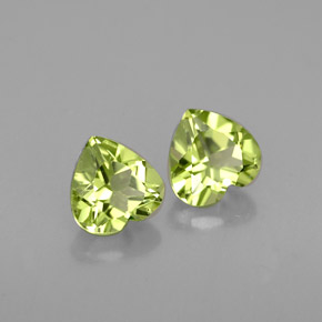 Peridoto naturale verde da  ct, a forma di cuore, VS