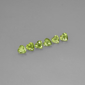 Peridoto naturale verde da  ct, a forma di cuore, VS