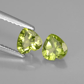 Peridoto naturale verde da  ct, a forma di cuore, VVS-VS